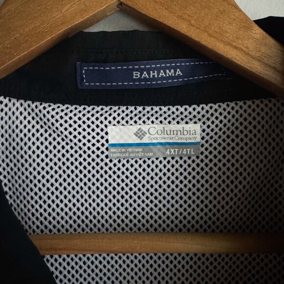 Columbia PFG Performance Fishing Gear Black Nylon Men's Shirt 4XL - Picture 4 of 8